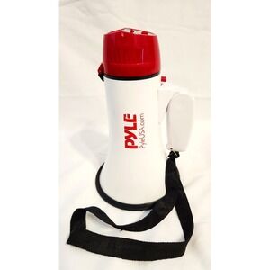Pyle Mini Compact Megaphone Bullhorn with Siren Alarm and Lights  Works Sports‎
